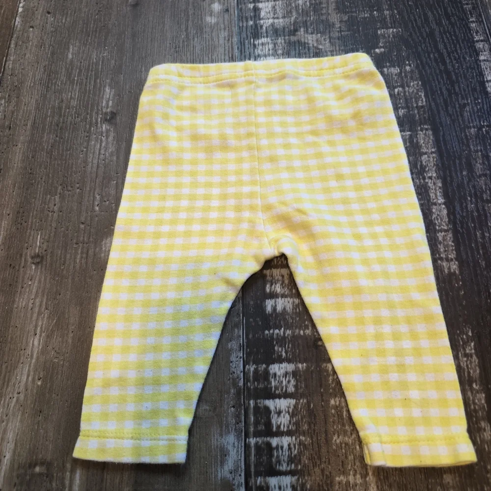 Cat & Jack Yellow Checkered Leggings